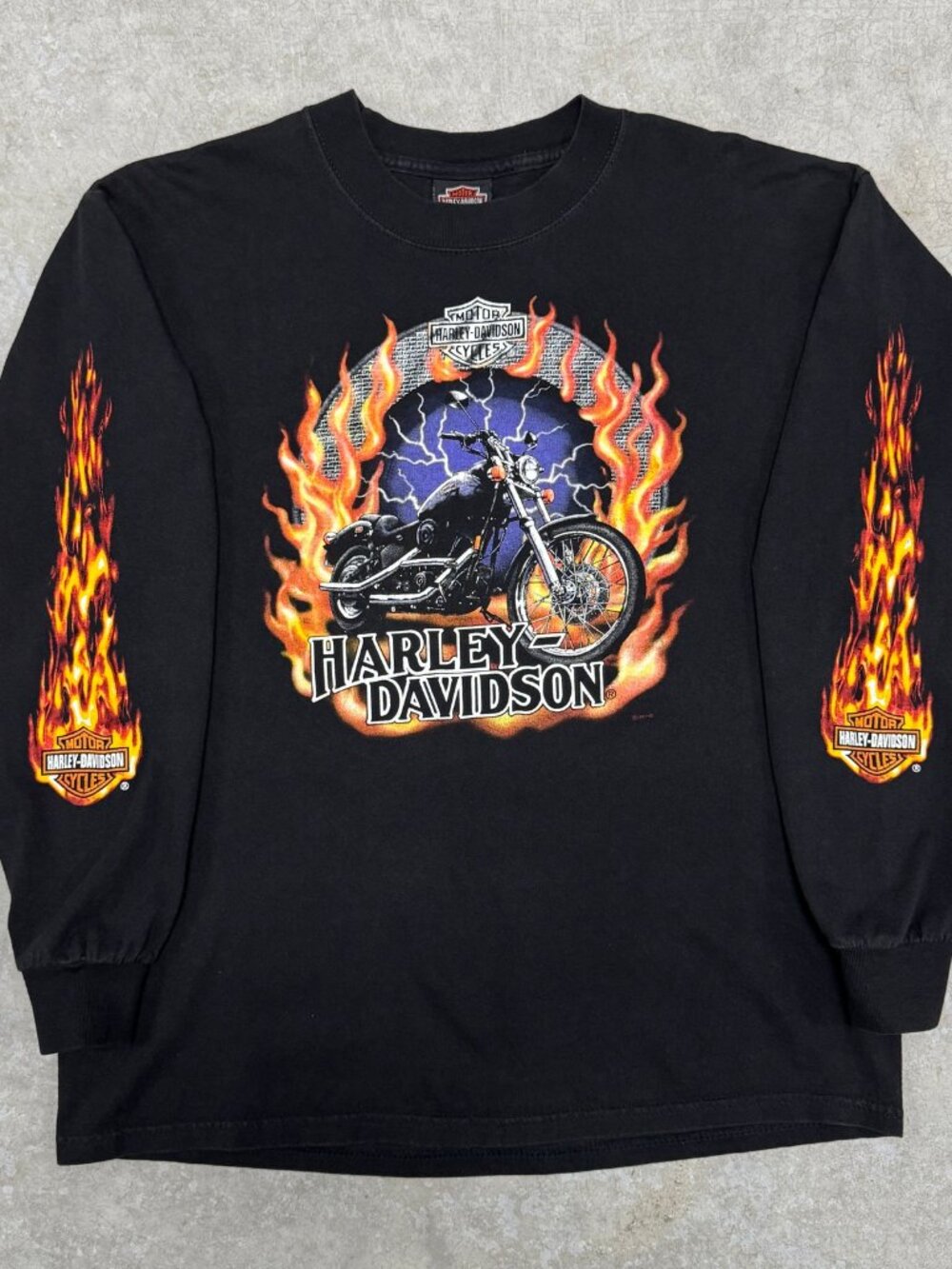Vintage Harley Davidson Flame Longsleeve